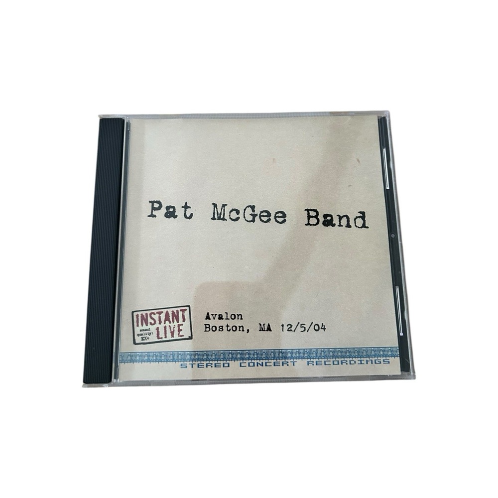 PAT McGEE Instant Live: CD 12-05-2004 Avalon Boston, MA RARE